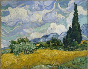 Champ avec Cyprès de Van Gogh - Source Wikipédia